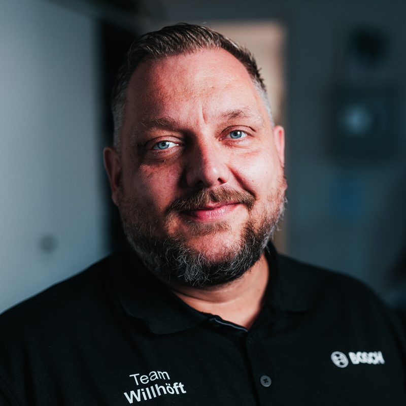 P. Pflugbeil, Bauleiter bei der Willhöft Heizungsbau GmbH in Lasbek